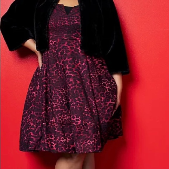 Betsey Johnson Dresses & Skirts - Betsey Johnson x Torrid pink leopard mini baby doll dress